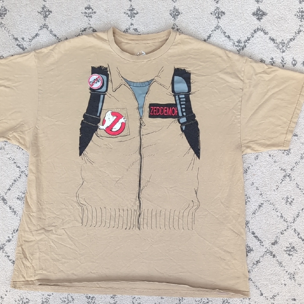 Ghostbusters Tan T-Shirt Costume XXL